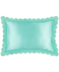Slip Pure Silk Queen Pillowcase With Scalloped Edge - Turquoise