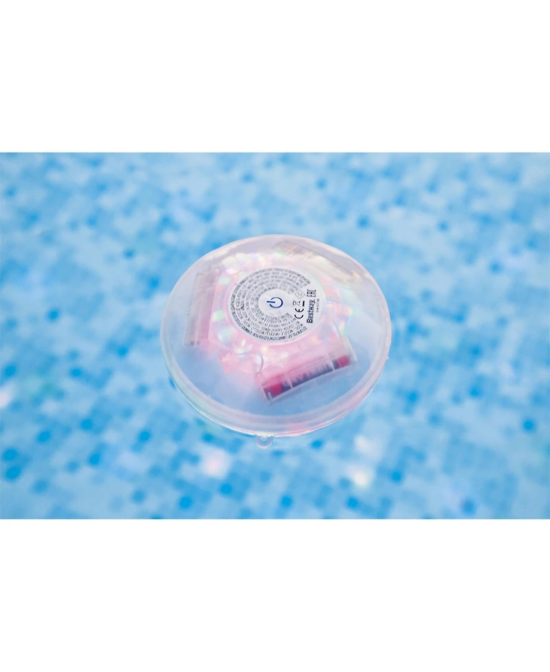 Bestway Flowclear Battery Powered Floating 5 Color Led Pool Light Accessory