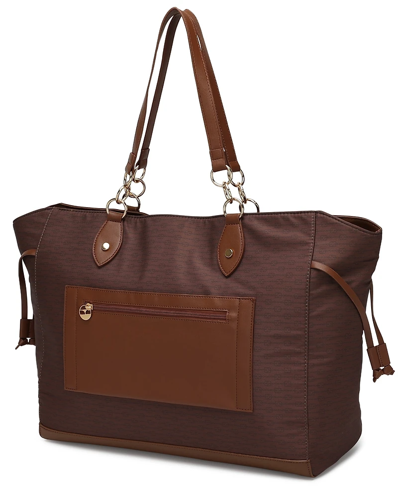 Elle Eleganza 32 Liters Monogram Weekender Tote Bag