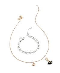 Coach Black Collectible Signature C Heart Charms