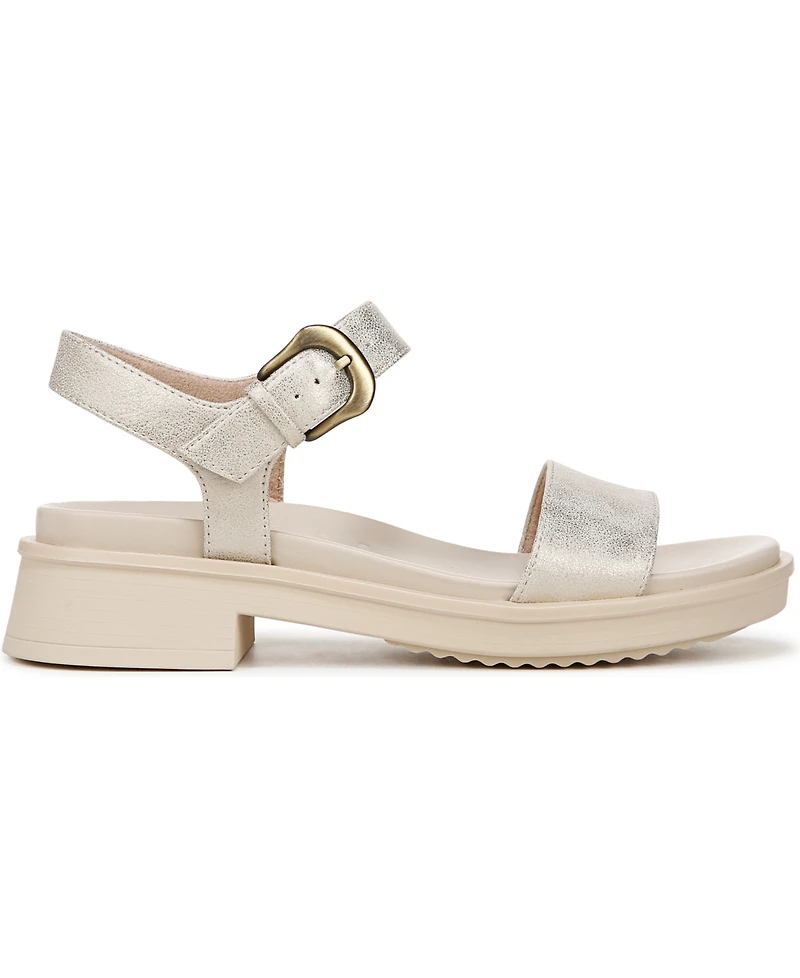 Soul Naturalizer Women's Emma Block Heel Footbed Flat Sandals