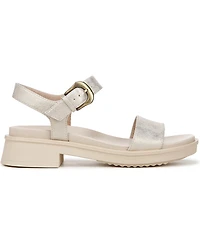 Soul Naturalizer Women's Emma Block Heel Footbed Flat Sandals