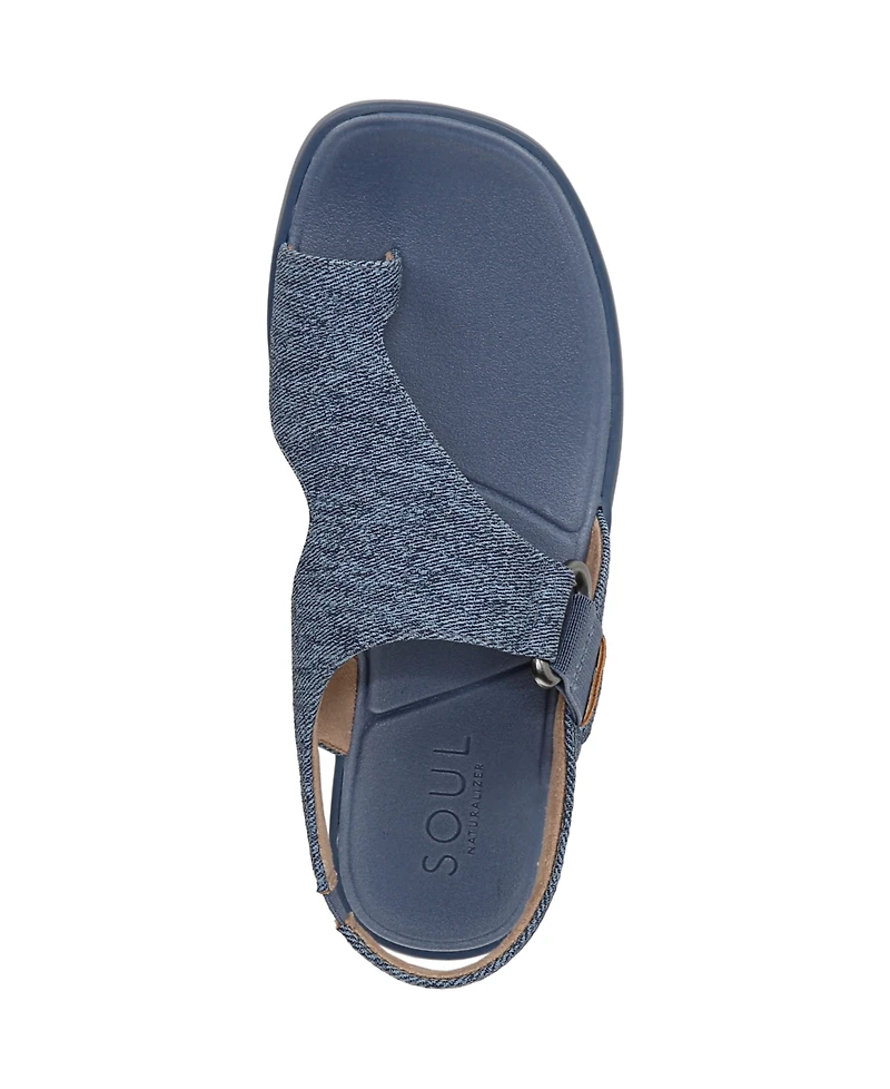 Soul Naturalizer Women's Freya Toe Loop Footbed Slingback Sandals