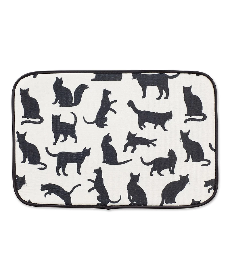 Cat Silhouette Pet Mat, Cat Silhouette, 12x18"