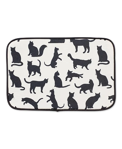 Cat Silhouette Pet Mat, Cat Silhouette, 12x18"