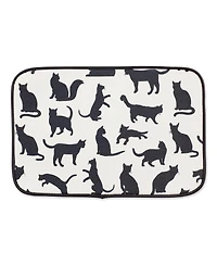Cat Silhouette Pet Mat, Cat Silhouette, 12x18"