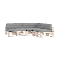 Pallet Sofa Cushions 7 pcs Gray