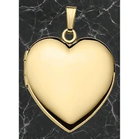 14k Yellow Gold Heart 19mm Polished Locket for Women