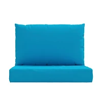 Pallet Cushions 2 pcs Light Blue Oxford Fabric