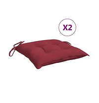 Pallet Cushions 2 pcs Wine Red 19.7"x19.7"x2.8" Oxford Fabric