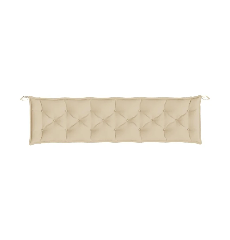 Garden Bench Cushions 2 pcs Beige 78.7"x19.7"x2.8" Oxford Fabric