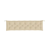 Garden Bench Cushions 2 pcs Beige 78.7"x19.7"x2.8" Oxford Fabric