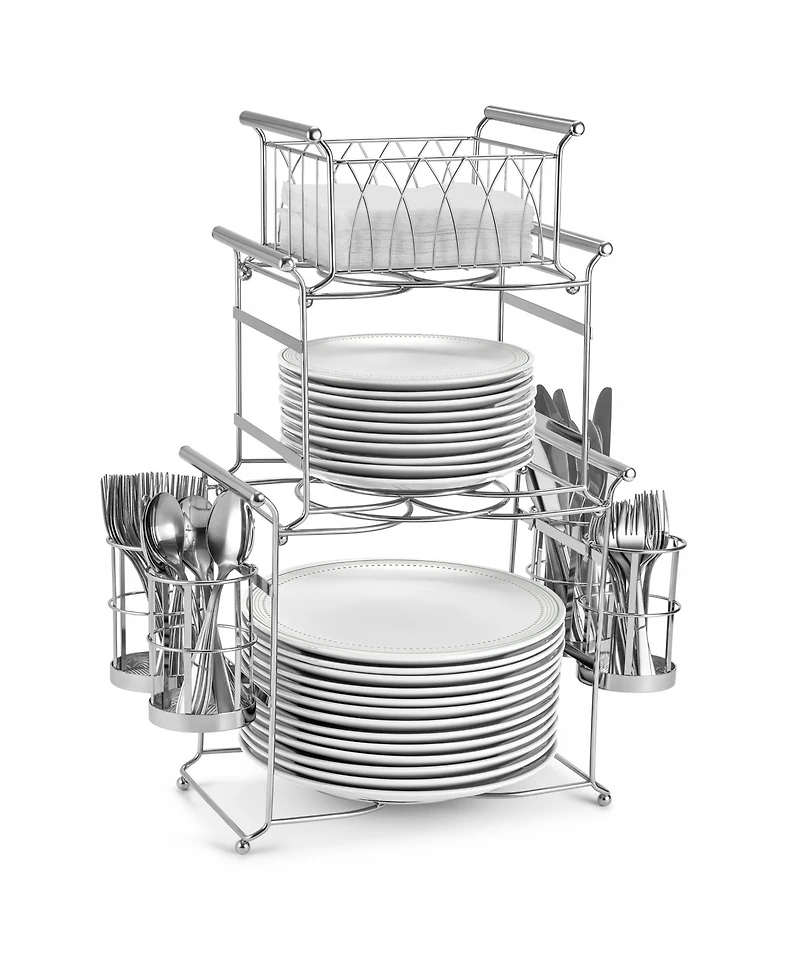 Sorbus 7-Piece Stackable Buffet Caddy - Ideal for Dining Table, Party, Buffet, Kitchen, Entertaining