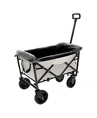 Streamdale Collapsible Wagon Cart with Liners & Cover for Versatility