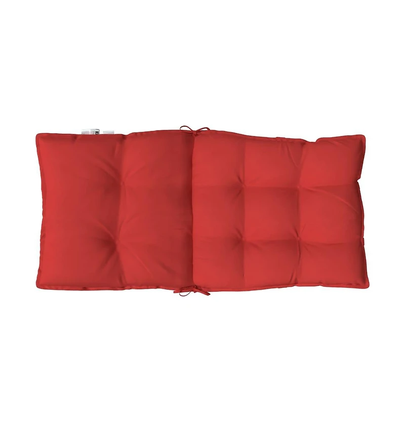 Lowback Chair Cushions 6 pcs Red Oxford Fabric