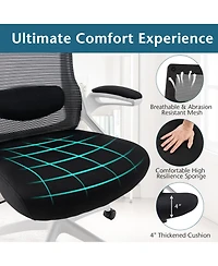 Adjustable Swivel Task Chair Ergonomic Office Chair with Adjustable Lumbar Support