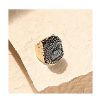 Crystal Crest Cocktail Ring