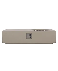 Streamdale Modern Concrete Fire Pit Table Chic & Multi-Functional with 50,000 Btu