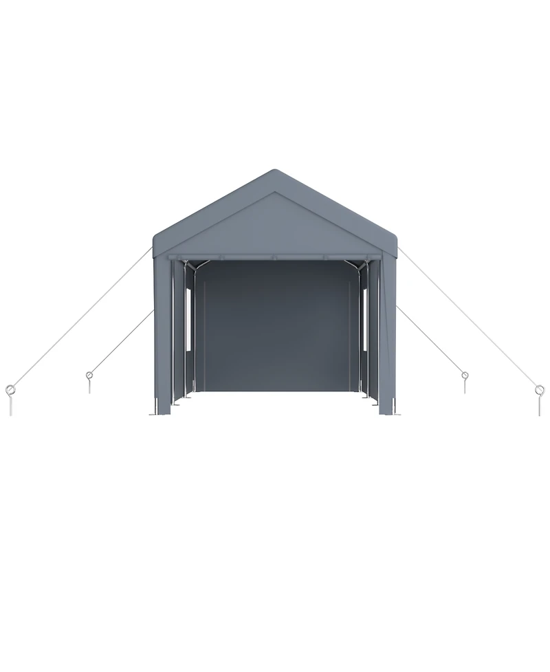Streamdale 10'x20' Portable Carport Garage with Doors & Windows