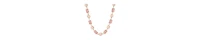 2028 Cracked Glass Faux Cultivated Pearl Bead Necklace