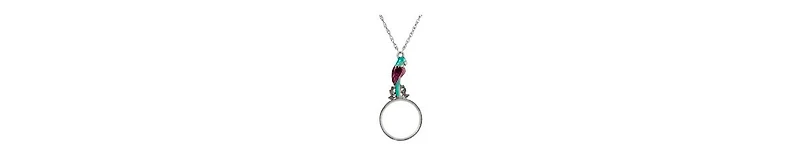 2028 Enamel Parrot Magnifier Necklace