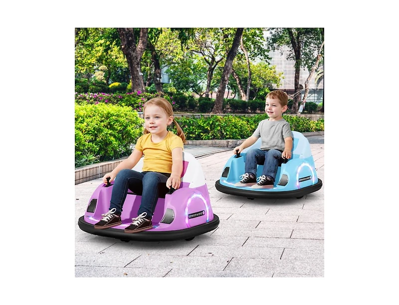 12V 360° Ride on Bumper Car for Toddlers with Remote Control