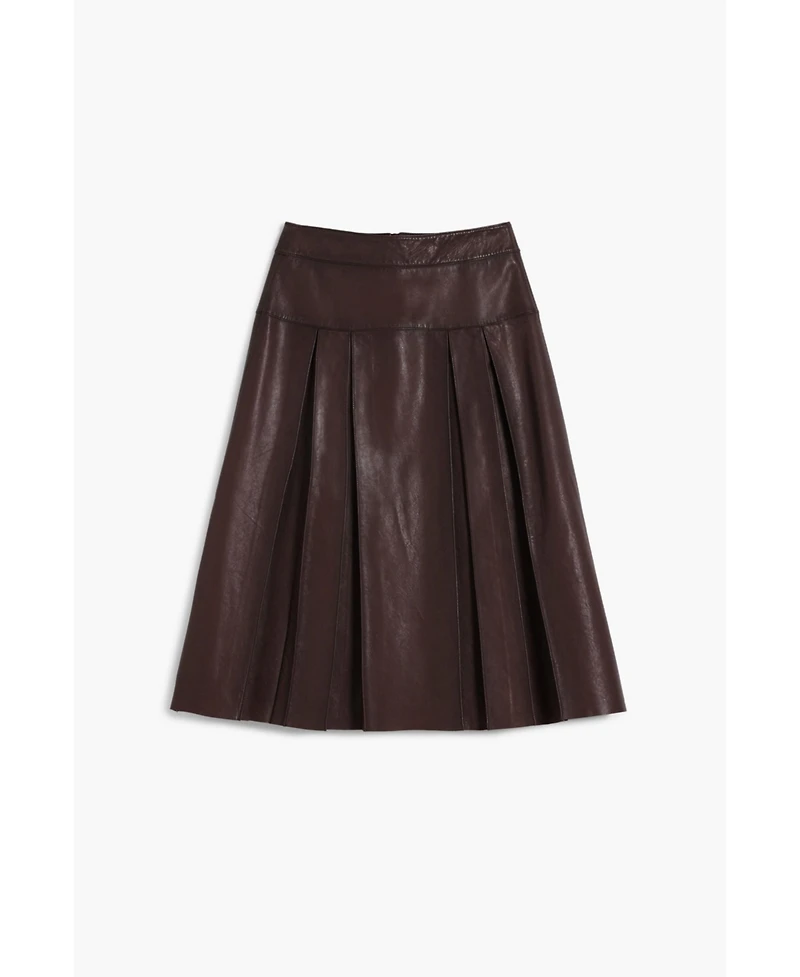 Desigual Women's Midi leather skirt