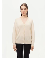 Gobi Cashmere Women's 3D Cashmere Button-up Cardigan