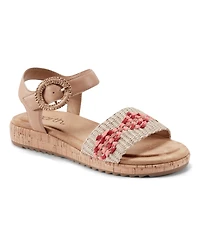 Earth Women's Padma Woven Band Ankle Strap Sandals
