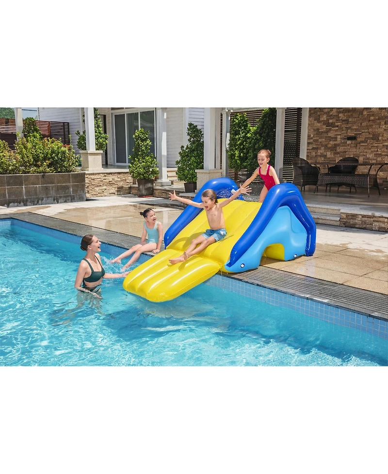 Bestway H2OGO! Giant Inflatable Outdoor Pool Water Slide with Built-In Sprinkler