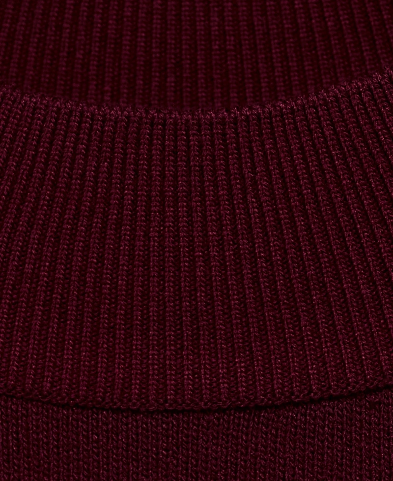 Mango Women's Perkins-Neck Short-Sleeved Sweater