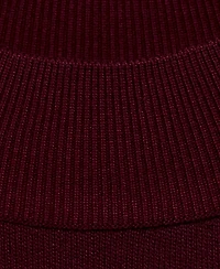 Mango Women's Perkins-Neck Short-Sleeved Sweater