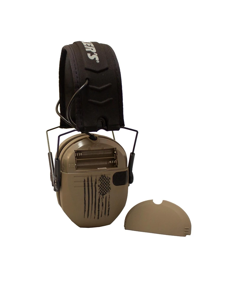Walker s Razor Shooting Muffs (Distressed Flag) with Otg Shooting Glasses Kit