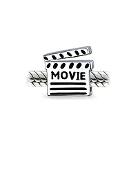 Bling Jewelry Theater Lover Clapboard Charm Bead European Bracelet in Sterling Silver