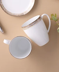 Noritake Raylan Porcelain Mugs, Set of 4