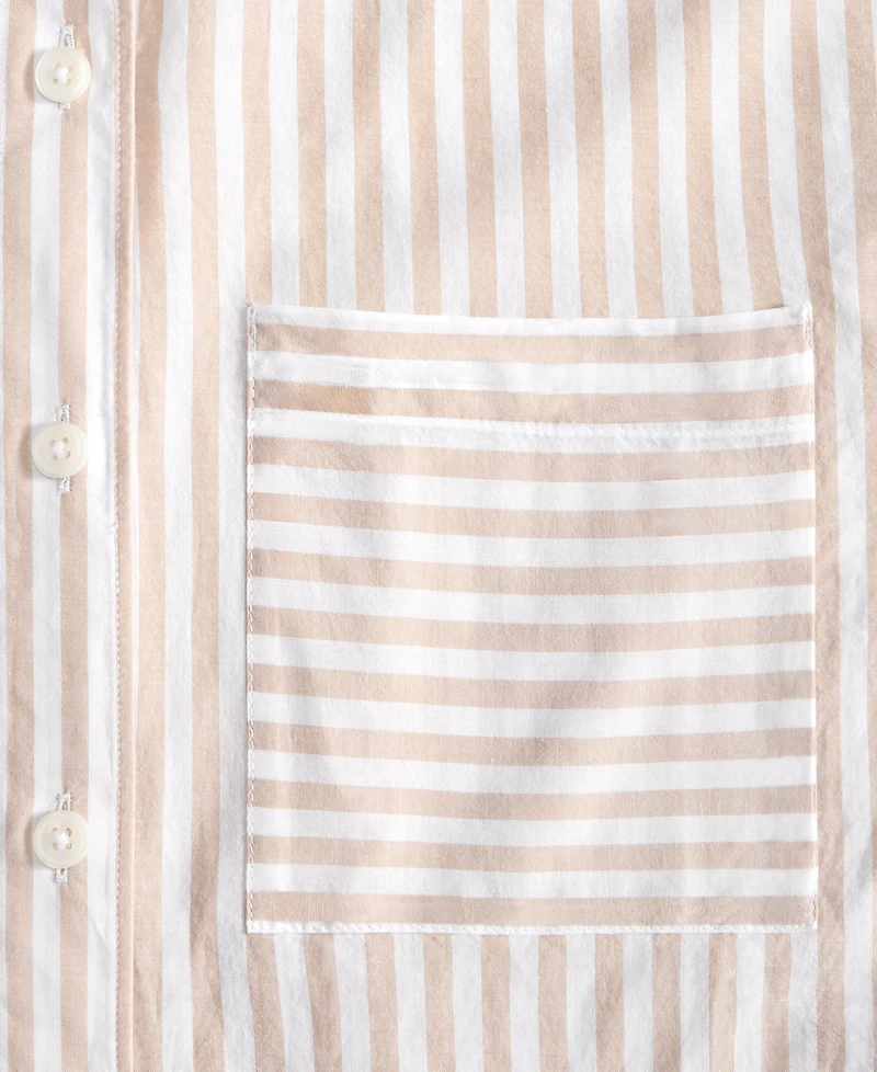 On 34th Women's Cotton Striped Button-Front Shirt
