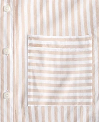 On 34th Women's Cotton Striped Button-Front Shirt