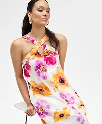 I.n.c. International Concepts Women's Floral-Print Linen-Blend Maxi Dress, Exclusively at Macy's