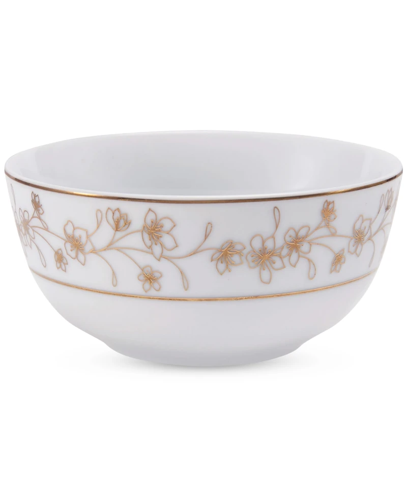 Mikasa Metallic Floral Gold 32-Pc. Dinnerware Set, Service for 8