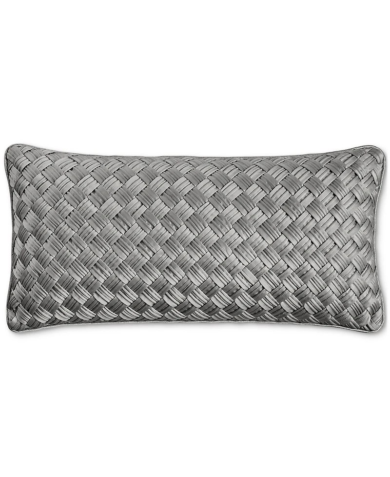 Hotel Collection Basketweave Decorative Pillow, 12" x 24", Exclusively at Macy's