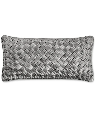 Hotel Collection Basketweave Decorative Pillow, 12" x 24", Exclusively at Macy's