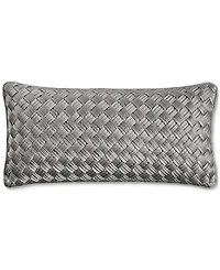 Hotel Collection Basketweave Decorative Pillow, 12" x 24", Exclusively at Macy's
