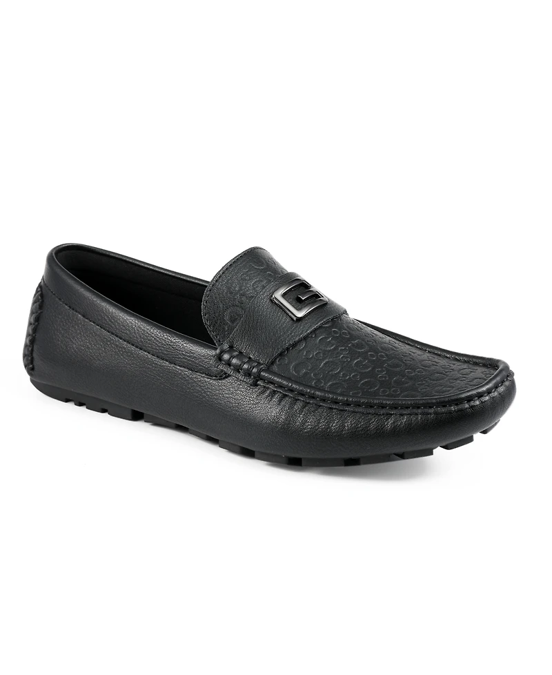 Guess Men's Alsto Ornamented Moc Toe Driving Loafers