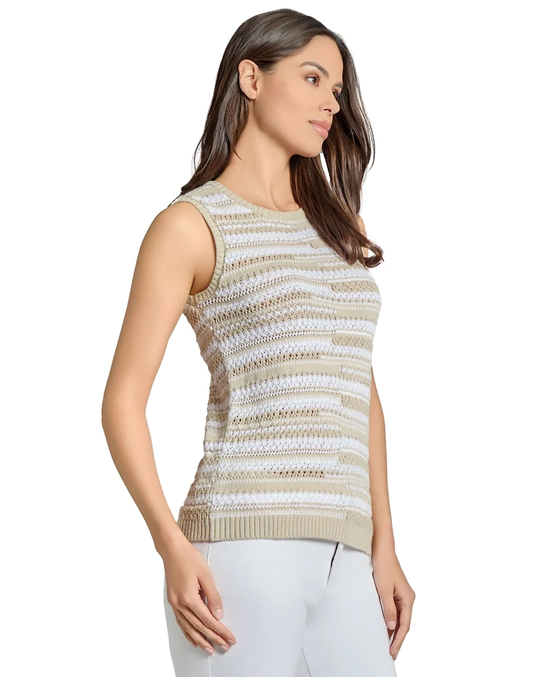 Jones New York Women's Textured Sleeveless Sweater