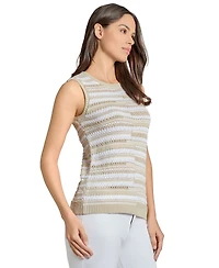 Jones New York Women's Textured Sleeveless Sweater