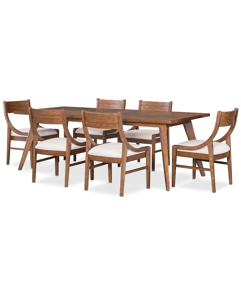 Greystone Ii 7-Pc. Dining Set (Rectangular Table & 6 Chairs)