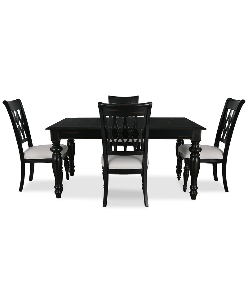 Daria -Pc. Dining Set (Rectangular Table & Side Chairs