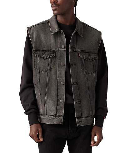 Levi's Men's Relaxed Fit Premium Trucker Vest