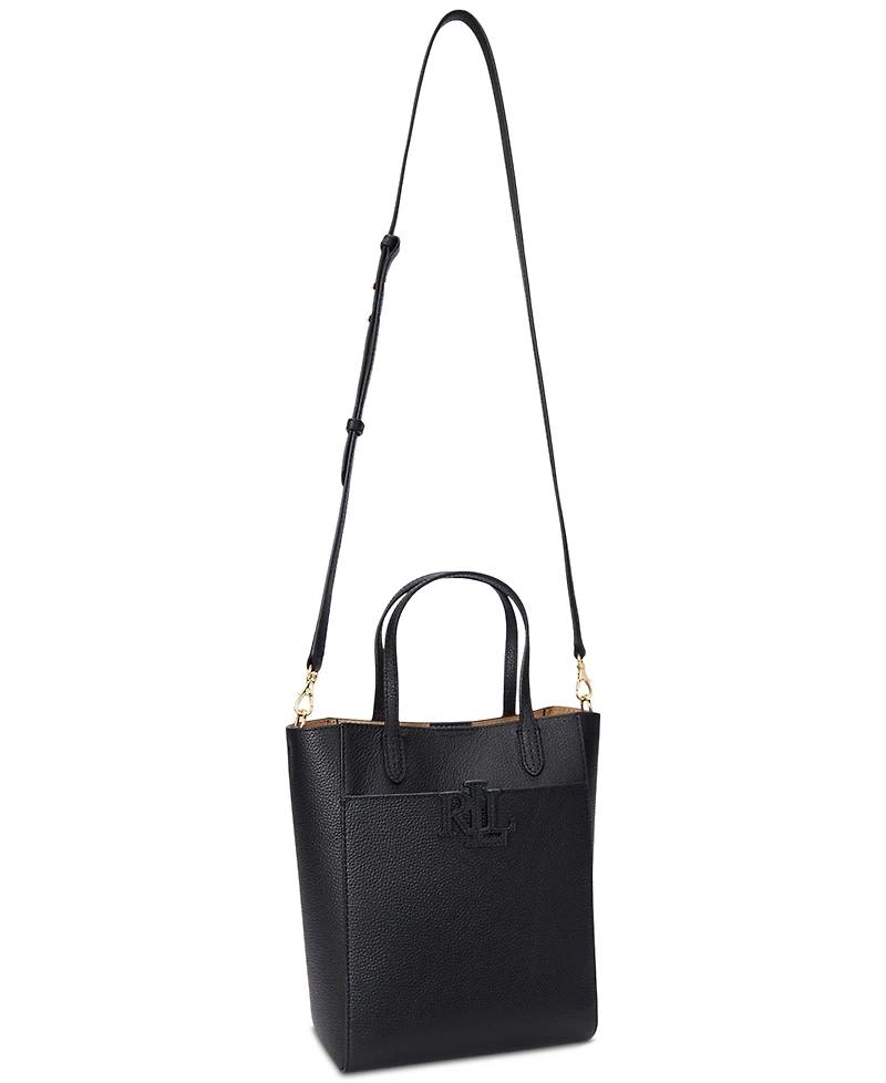 Lauren Ralph Lauren Pebbled Leather Small Cameryn Tote Bag