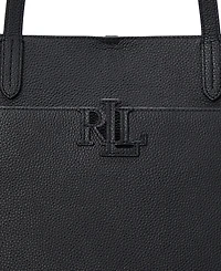 Lauren Ralph Pebbled Leather Extra-Large Cameryn Tote Bag